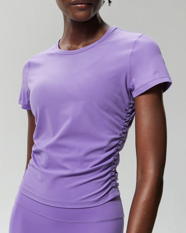 Women O Neck Slim Sports Fitness Yoga Outdoor Quick Drying T-shirt S-XL