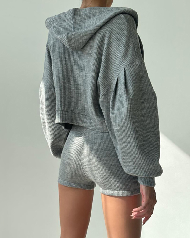Grey Sporty Girl Wholesale 3pcs Sporty Set S-L