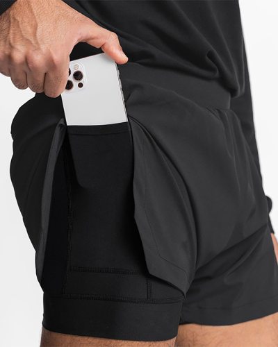 Mens Lined Hot Sale Pocket Sports Shorts M-3XL