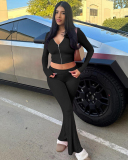 Sporty Women Wholesale Solid Color Two Piece Pant Set XS-L