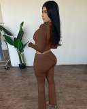 Sporty Women Wholesale Solid Color Two Piece Pant Set XS-L