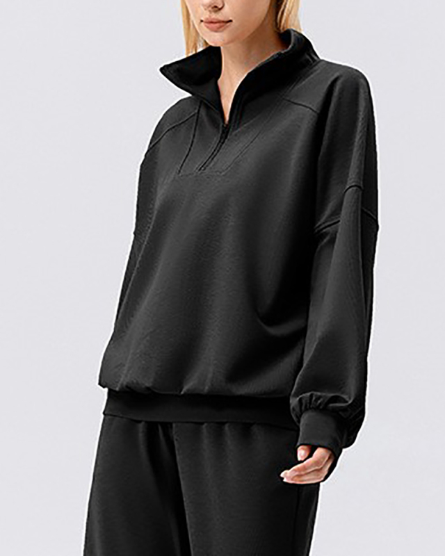 Winter Autumn Long Sleeve Loose Outdoor Running Sweatshirt S-2XL