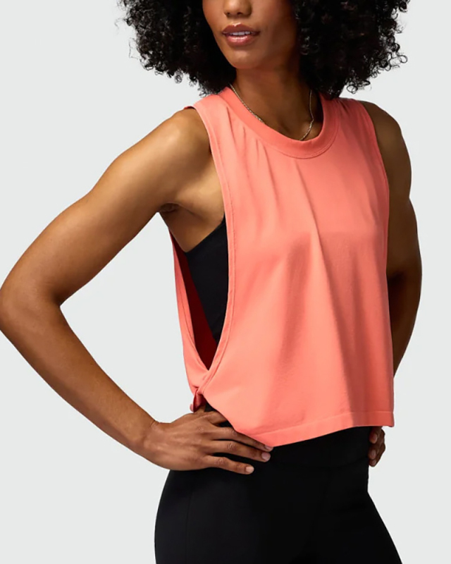 2024 Women Loose Sleeveless Sports Running Fitness Vest S-L