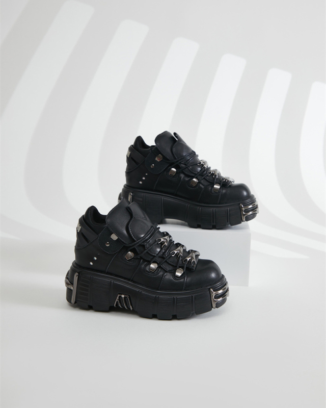 Y2K Style Low-top Punk Brogues Shoes