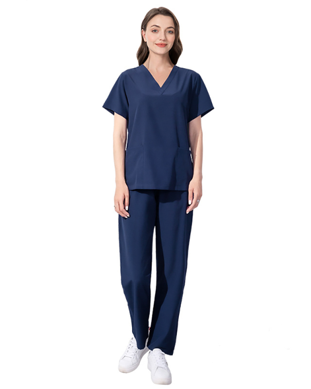 Elastic Quick Drying Surgical Gown Hospital Nurse Gown Set Beauty Salon Work Set Scrub Set S-2XL