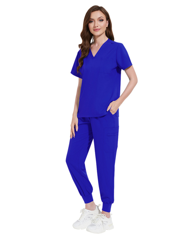 Elastic And Comfortable Summer Thin Leg Pants Workwear Dental And Oral Clinic Beautician Surgical Scrub Set S-2XL