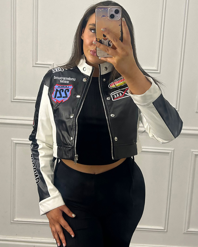 Retro Women Fashion Baseball Jacket S-L
