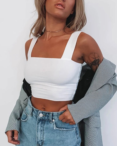 Women's Summer Fashion Women's T-Shirt Sexy Umbilical Top XS-L