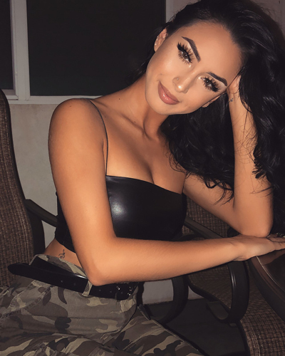 Hot Selling Chest Hugging  Strapless Sexy Leather Solid Color One Neck Tank Top S-L