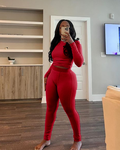 Sporty Women Wholesale New Arrival Two Piece Pant Set S-XXL