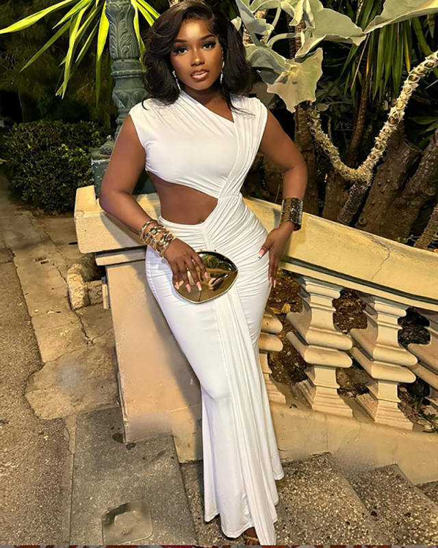 Unique Design Women Long Evening Dress S-L