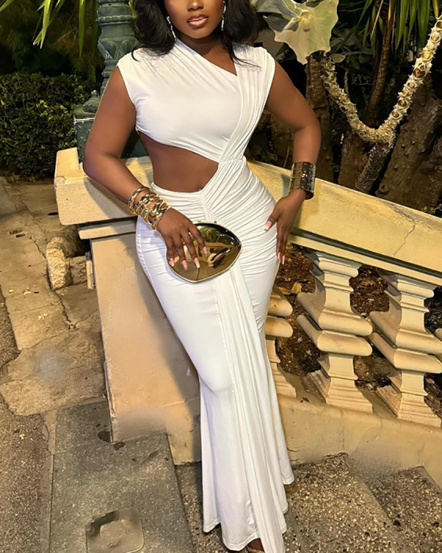 Unique Design Women Long Evening Dress S-L