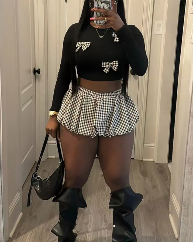 Butterfly Cute Girl Two Piece Short Set S-XXL