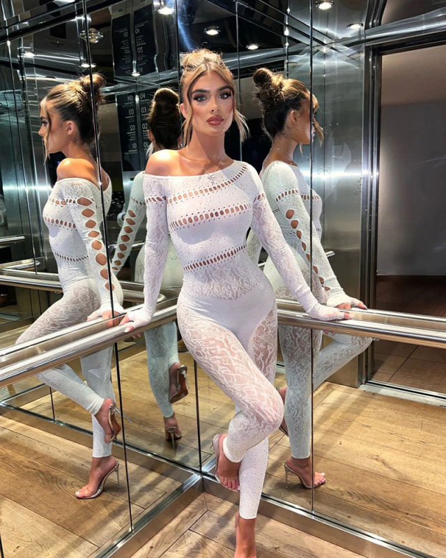 Women Fishnet Wholesale Sexy Party Jumpsuit One size