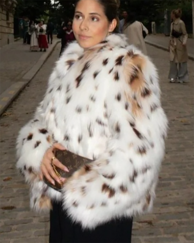Winter Hot Sale Fashion Girl Fur Coat XS-L