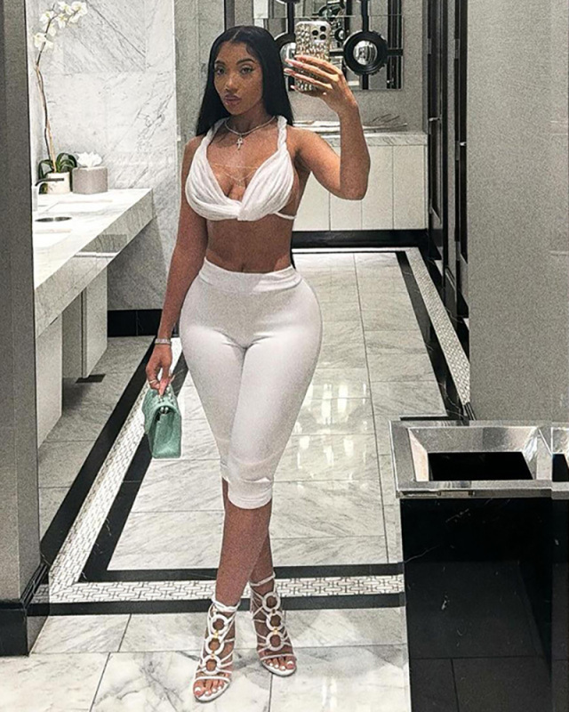 Wholesale Women New Summer Two Piece Pant Set S-L