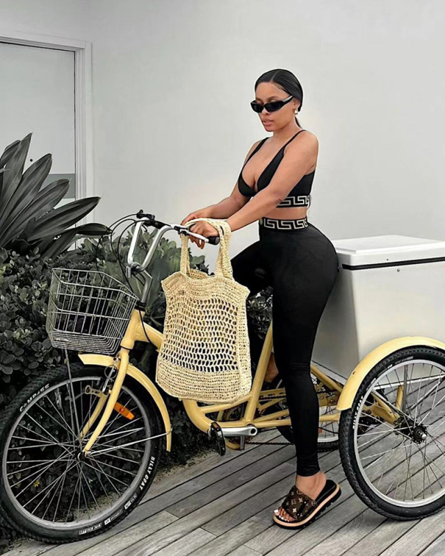 Sporty Women New Fashion Hot Sale Two Piece Pant Set S-XXL