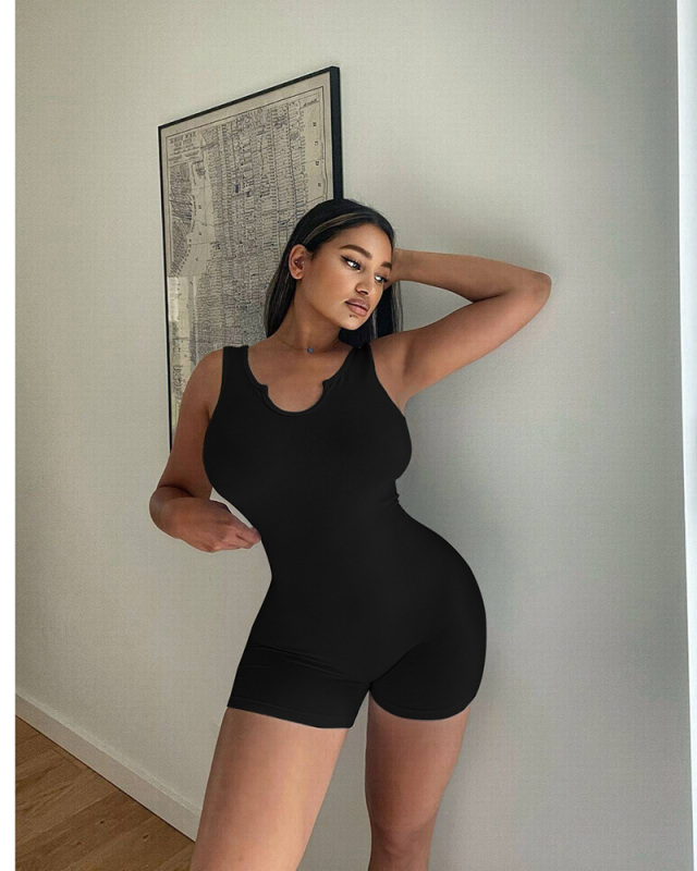Sleeveless Women Summer Hot Summer Jumpsuit S-XL