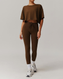 Short Sleeve Legging Brown