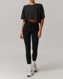 Short Sleeve Legging Black