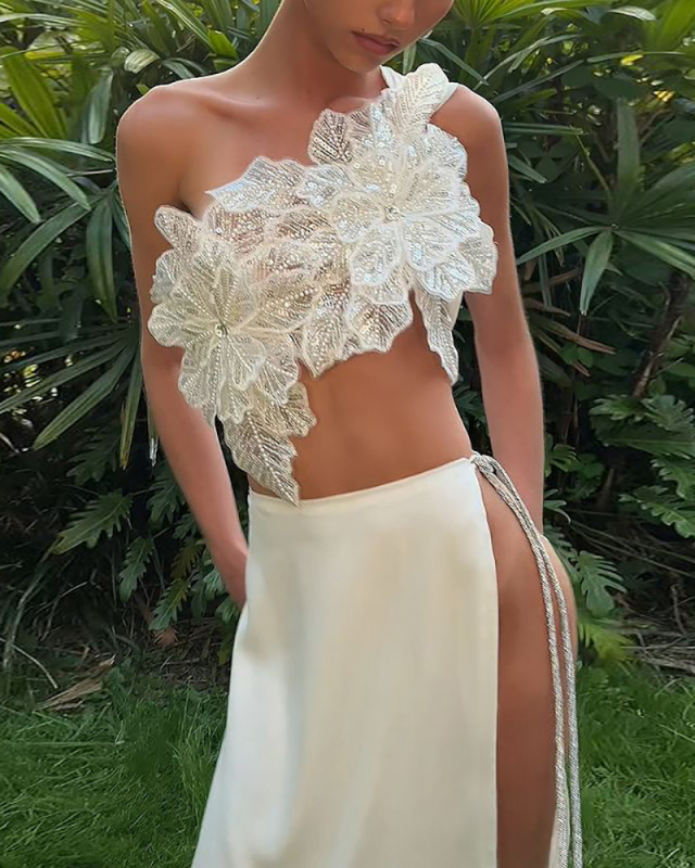 Cute Lovely Women Wholesale Two Piece Long Skirt Set S-L