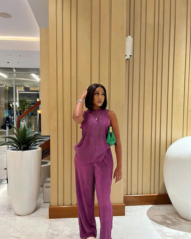 Purple Wholesale Women Fashion Summer Two Piece Pant Set S-XXL