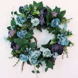 Home Decor Simulation Flowers Artificial Wreath Floral Door Wedding Wall Hanging Simulation Wreath Simulation Wreath Hanging Doo