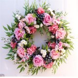 56cm / 22 inch Rose Garland Wall Decoration Hanging Door Decoration Wall Decoration For Wedding Decoration Family Party