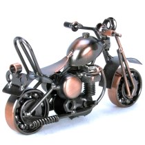 2Color Vintage Motorcycle Model Retro Motor Figurine Iron Motorbike Prop Welding crafts Boy Gift Kids Toy Home Office Decoration