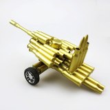 New Design 3D Handmade Weapon Model Iron Material Cannon Decoration Artillery Ornament Salute Mortar Artwork Bullet Shell Charms