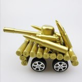 Four-Wheeled Tank Home Decoration Bullet Shell Crafts Military Model Ornaments Scenic Tourist Souvenirs Kids Toys Gift
