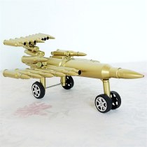 Delicate 53 Aircraft Model Furnishing Article Memorial Gift Souvenir Simulation Bullet Shell Craft Collection for Room Ornaments