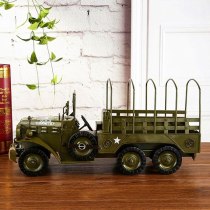 New Design 3D Diy Handmade Truck Model Pick-up Decoration Military Vehicle Ornament Automobile Display Vintage Artwork Car Model