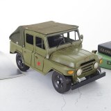 Classical 3D Handmade Simulation Vehicle Model Canvas Car Decoration Truck Ornament Automobile Automotive Toy Military Vehicle