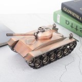 Vintage 3D Handmade Iron Make Simulation Tank Decoration Home Cafe Office Artwork Ornament Panzer Model Gift Armament enthusiast