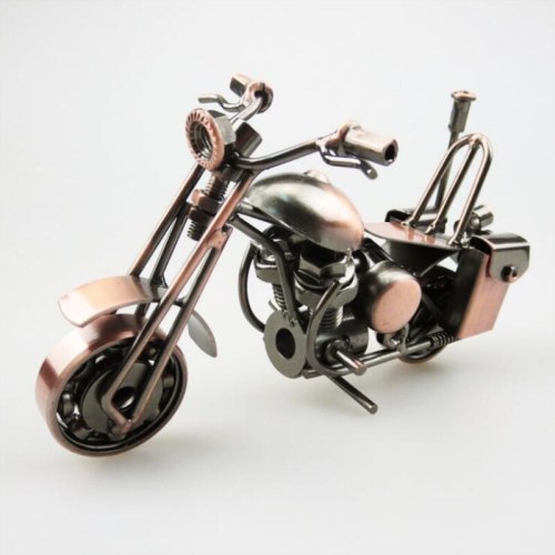 Classical 3D Handmade Motor Model Scrambling Motorcycle Decoration Simulation Motorbike Ornament Police Motorcycle Machine Toy