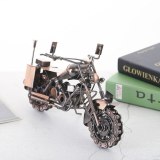 Classical 3D Handmade Car Model Motor Ornament Motorbike Decoration Plate Copper Iron Material Police motorcycle Simulation Toy