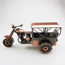 Classical 3D Handmade Car Model Motor Ornament Motorbike Decoration Plate Copper Iron Material Motor Tricycle Simulation Toy 1KG