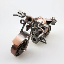 Classical 3D DIY Handmade Motor Model Car Ornament Motorbike Decoration Motorcycle Dispaly Souvenir Gift Copper Plate Iron Metal