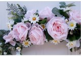 Artificial flower garland Rose lintel strip for wedding door decoration door decor rose garlands wedding arch