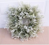 Persian Leaf Grass Ring Artificial Garland Doors and Windows Decoration Party Home Decoration Christmas Wreath Halloween