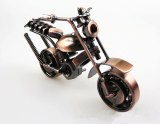 Vintage 3D Toy Handmade Iron Make Simulation Motorbike Decoration Home Cafe Office Artwork Ornament Scrambling Motorcycle Model