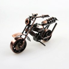 Vintage 3D Toy Handmade Iron Make Simulation Motorbike Decoration Home Cafe Office Artwork Ornament Scrambling Motorcycle Model
