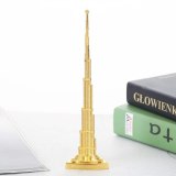 Fashion 3D Toy Zinc Alloy Burj Khalifa Tower Decoration Home Cafe Office Ornament Simulation Mini Dubai landmark building Model