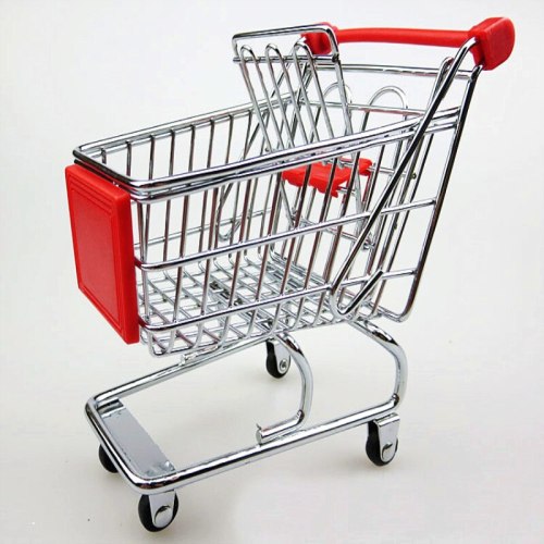 Classical 3D Handmade Car Model Shopping Cart Decoration Shopping Trolley Ornament Articles of Daily Use Souvenir Gift Artwork