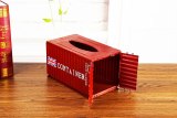 Classical 3D Big Size Container Tissue Box Container Model Case Box Retro Wrought Handmade Metal Crafts For Home Decoration Gift