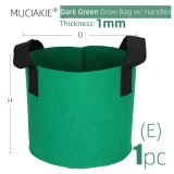 MUCIAKIE 15 Colors 10 Sizes Garden Grow Bag w/ Handles Indoor Outdoor Fabric Aeration Plant Pot Container Flower Vegetable Pouch