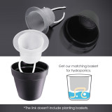 Thickened Heavy Duty Plant Reservoirs – 5PCS Matte Black Non-Draining Water Tubs