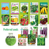 Fresh Harvest Seeds Bundle: Vegetable, Fruit, Melon, and Tomato Combo #001