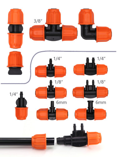 Muciakie® 3/8'' Connecters, Orange